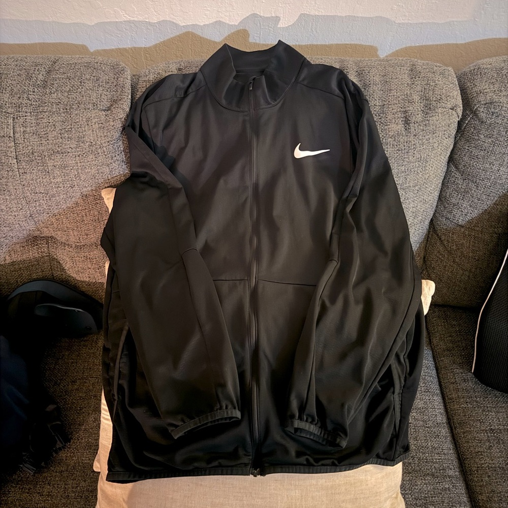 Nike dri fit knit zip jacket men large